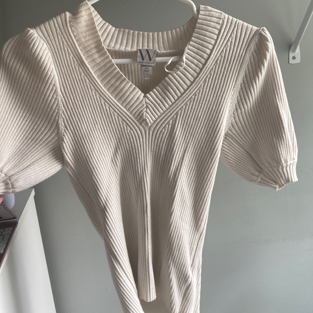 Tan worthington dress shirt